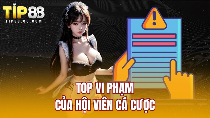 TOP vi phạm của hội viên cá cược